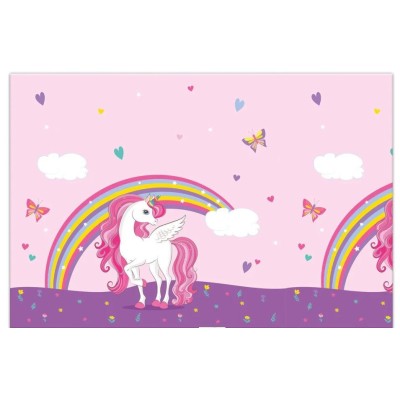 UNICORNIO MANTEL D PLASTICO 1U120*180CM