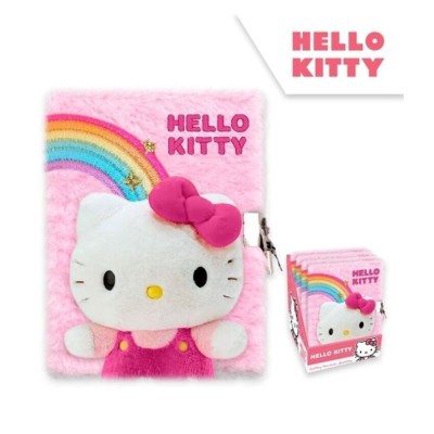HELLO KITTY LIBRETA CON PELUCHE 3D 16*21CM