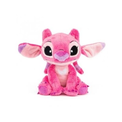 ANGEL STITCH PELUCHE ROSA SENTADO 25 CM