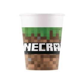 MINECRAFT VASOS PAPEL 200ML (8UNS)