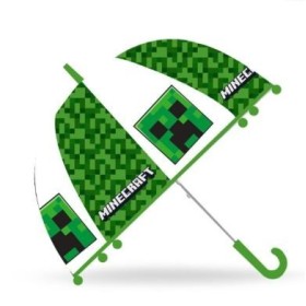 MINECRAFT PARAGUAS TRANSPARENTE MANUAL 46CM