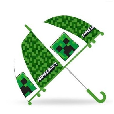 MINECRAFT PARAGUAS TRANSPARENTE MANUAL 46CM