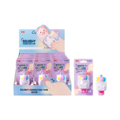 UNICORNIO SQUISHY CORRECTION TAPE EXP 15PCS