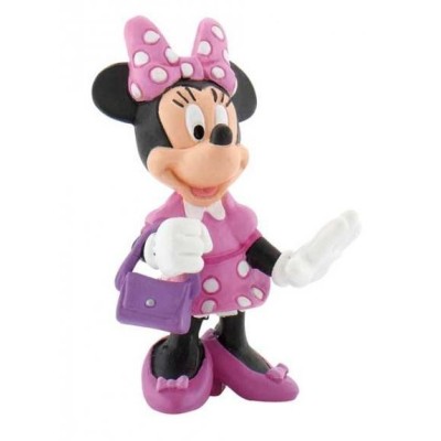DISNEY MINNIE CON BOLSITO FIGURA PVC 7CM-BULLYLAND