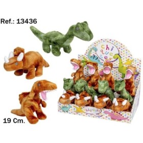 DINOSAURIO PELUCHE 3MODELO 20CM. EN EXP. (12)