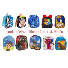 MOCHILA 3D PACK OFERTA 10MODELO