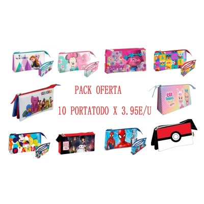 PORTATODO TRIPLE PACK OFERTA 10MODELO